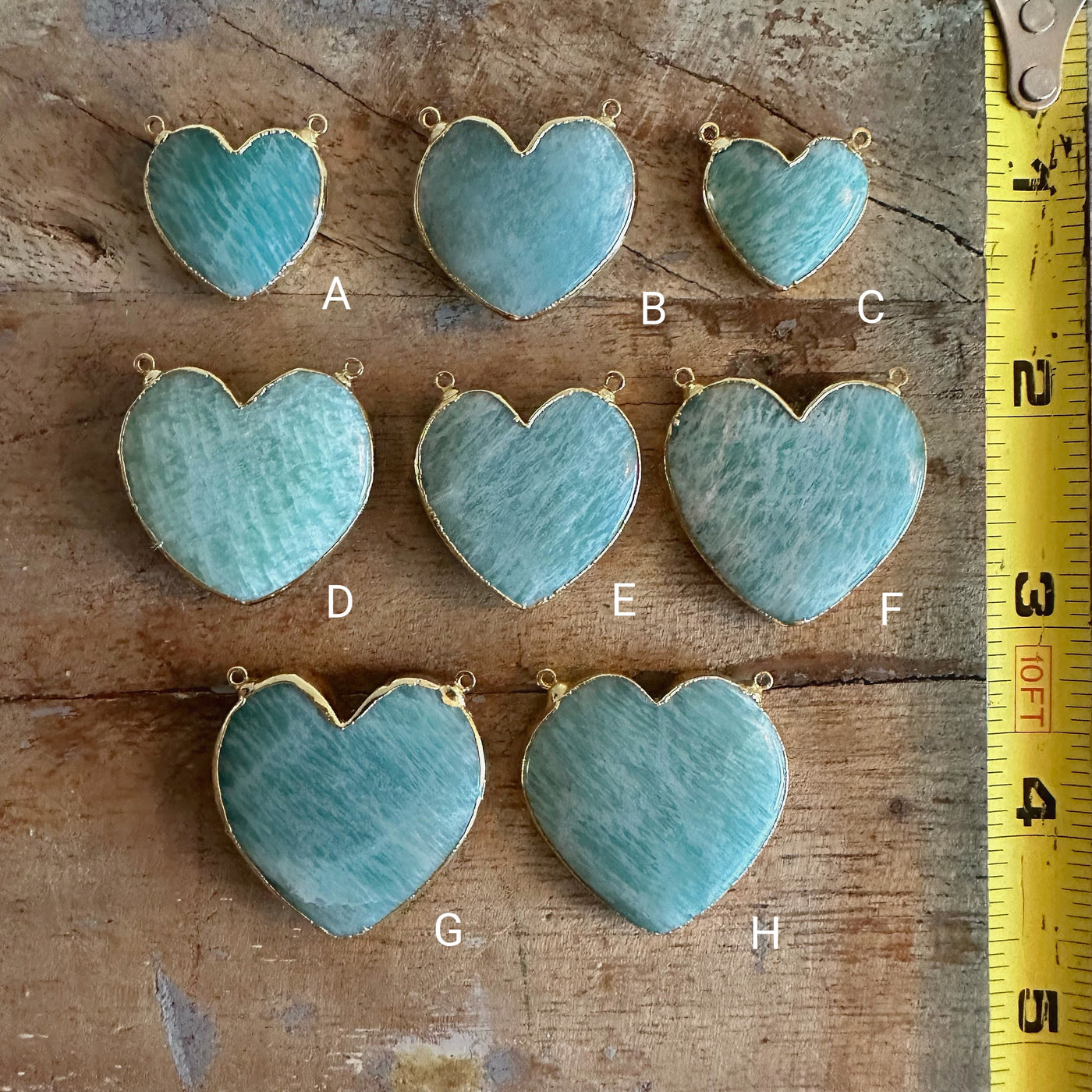 Amazonite Heart Necklace