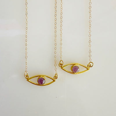 Amethyst Eye Necklace