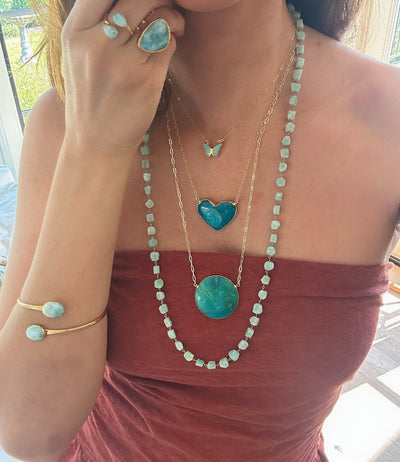 Larimar Gold Ring