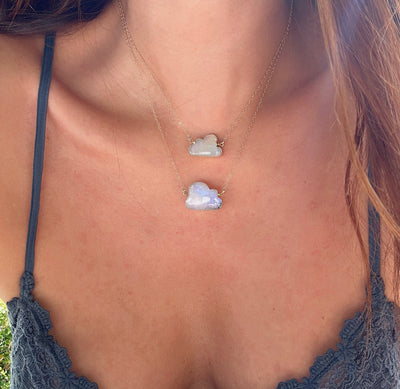 White Cloud Necklace Moonstone