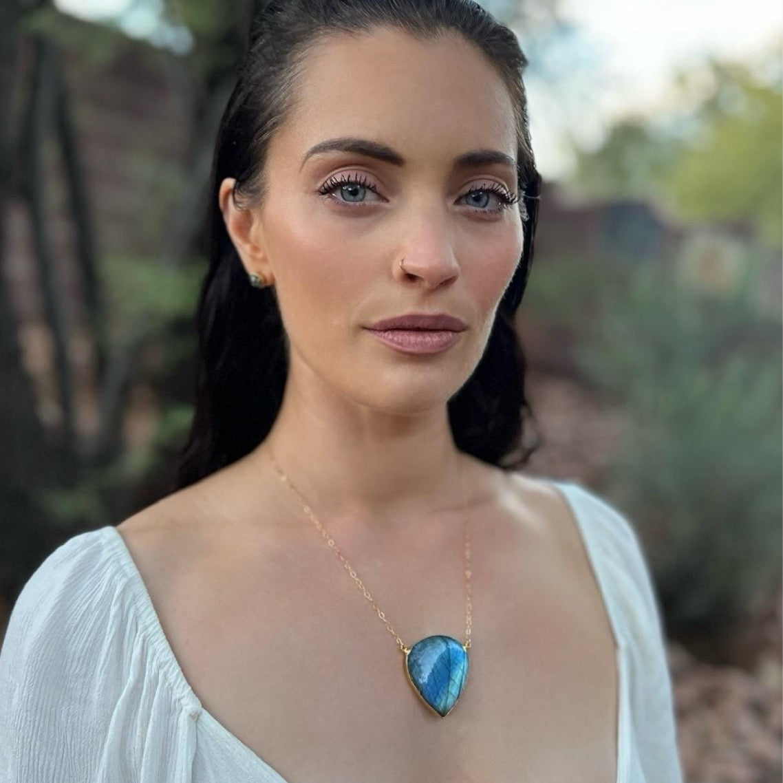 Large Labradorite Necklace