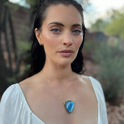 Large Labradorite Necklace