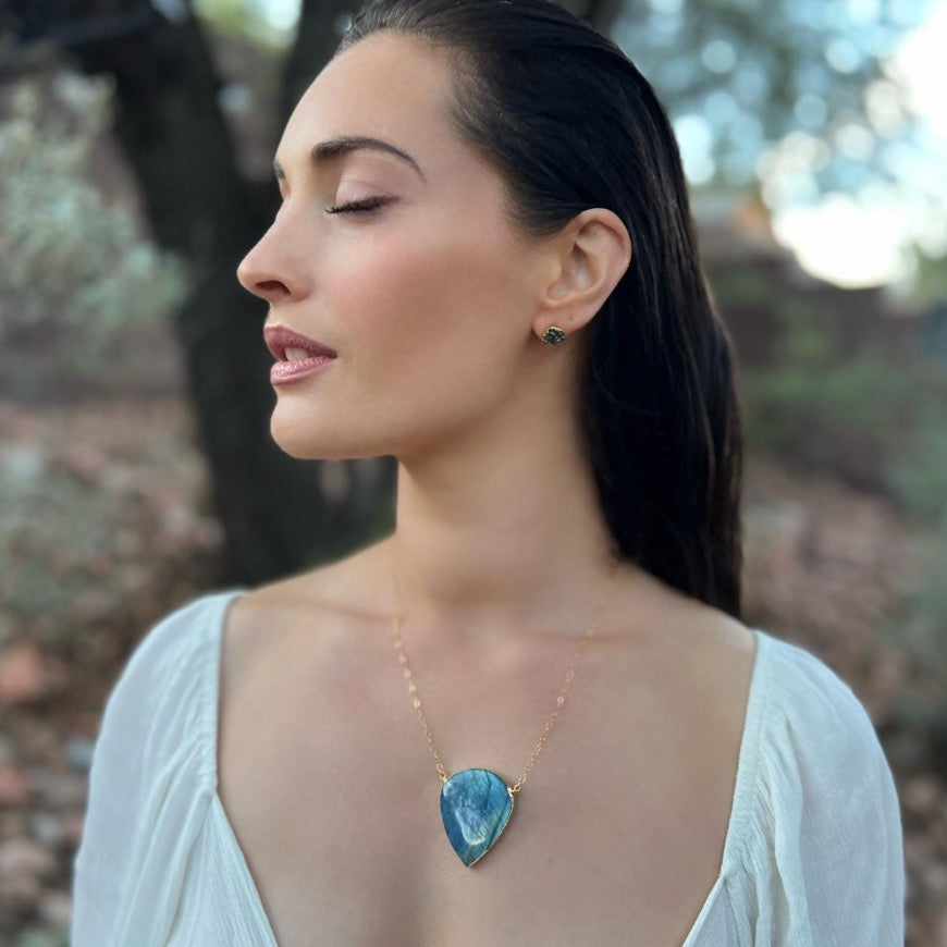 Large Labradorite Necklace