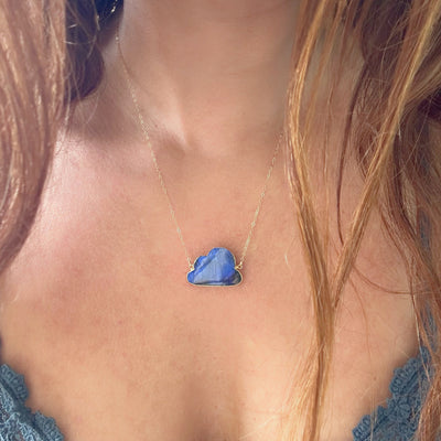 Blue Labradorite Cloud Necklace