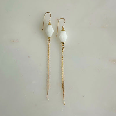 Selenite Drop Earrings