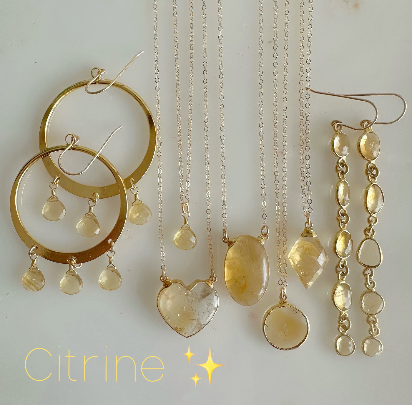 Citrine Dangle Earrings