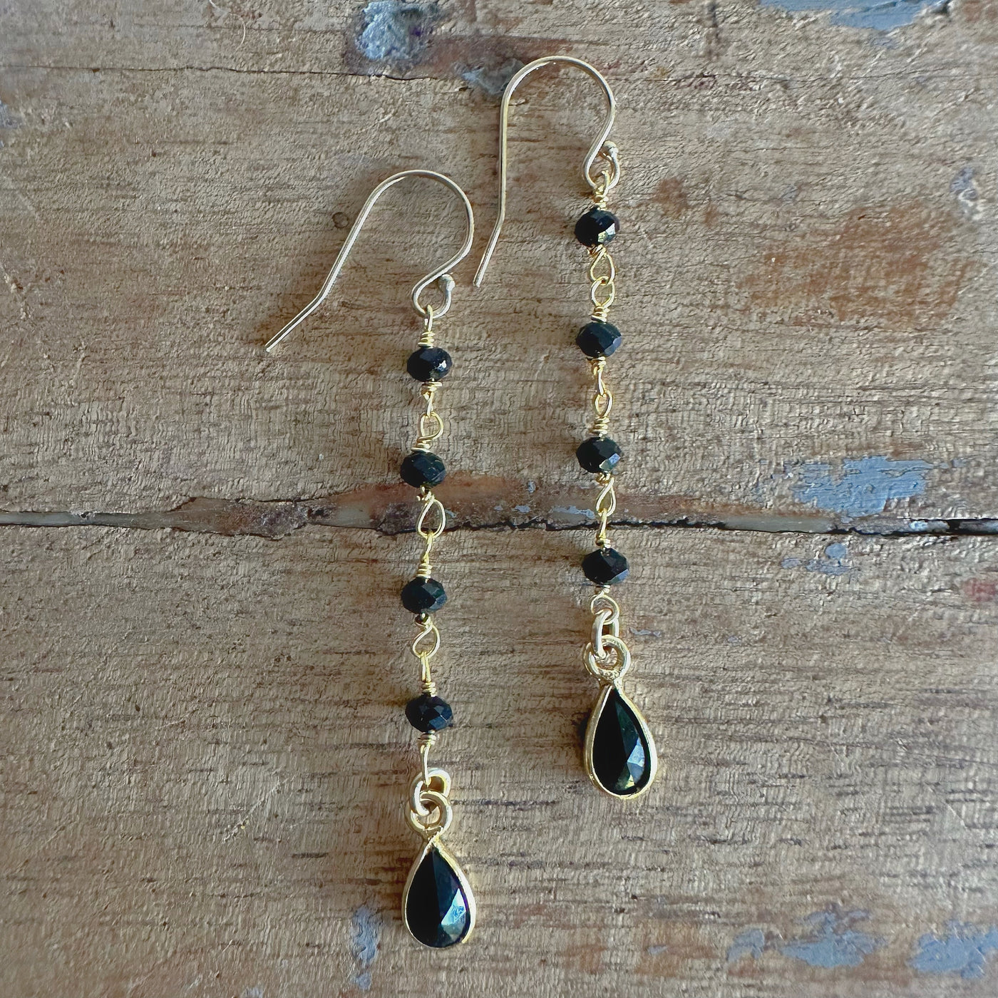 Black Onyx Dangle Earrings