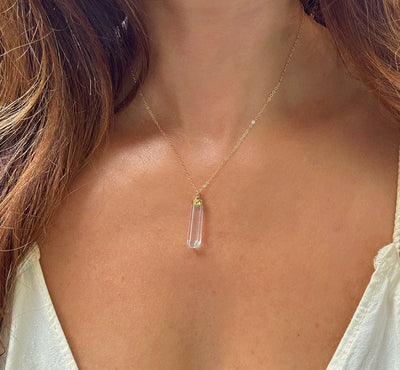 Lemurian Quartz Necklace