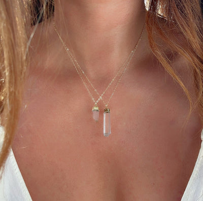 Lemurian Quartz Necklace