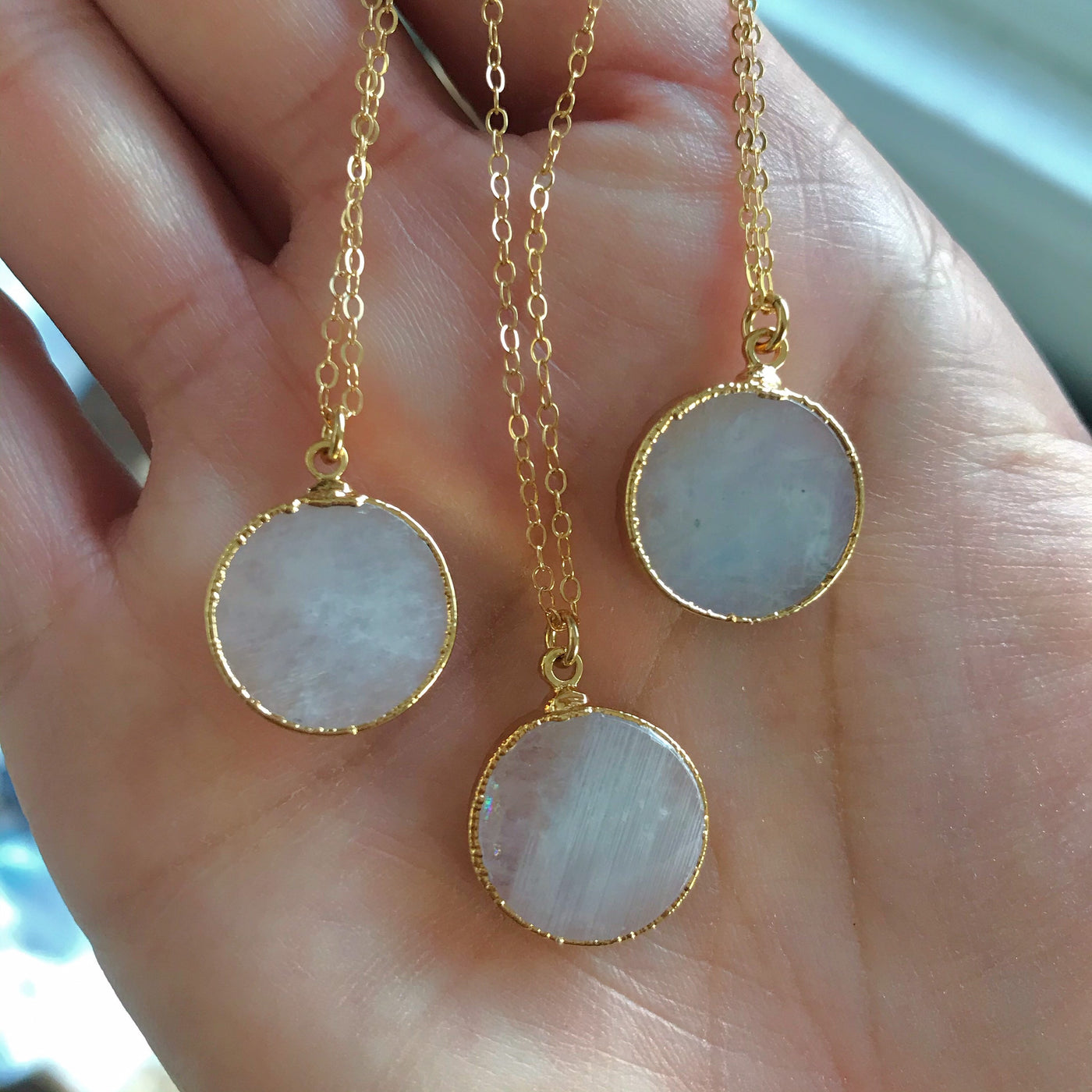 Moonstone Gold Necklace