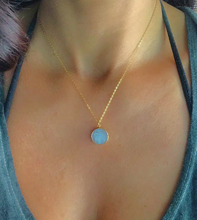 Moonstone Gold Necklace