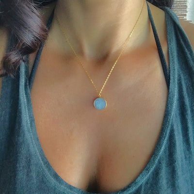 Moonstone Gold Necklace