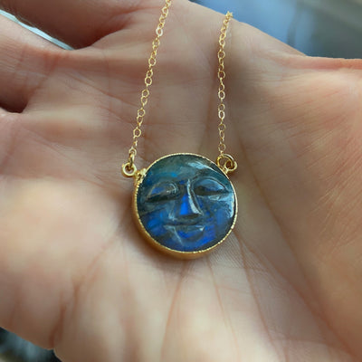 Man in the Moon Labradorite Necklace