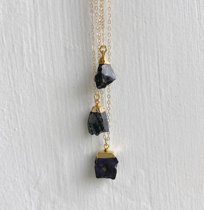 Gold Elite Noble Shungite Necklace // EMF Protection Necklace