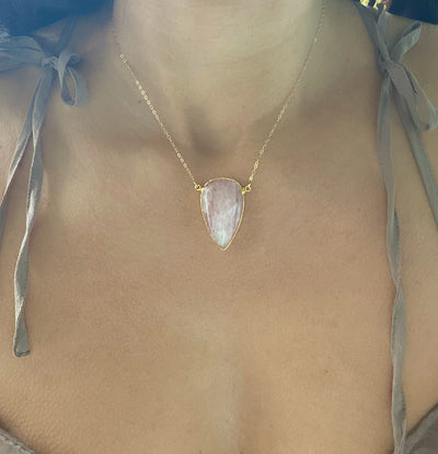 Rose Quartz Pendant Necklace