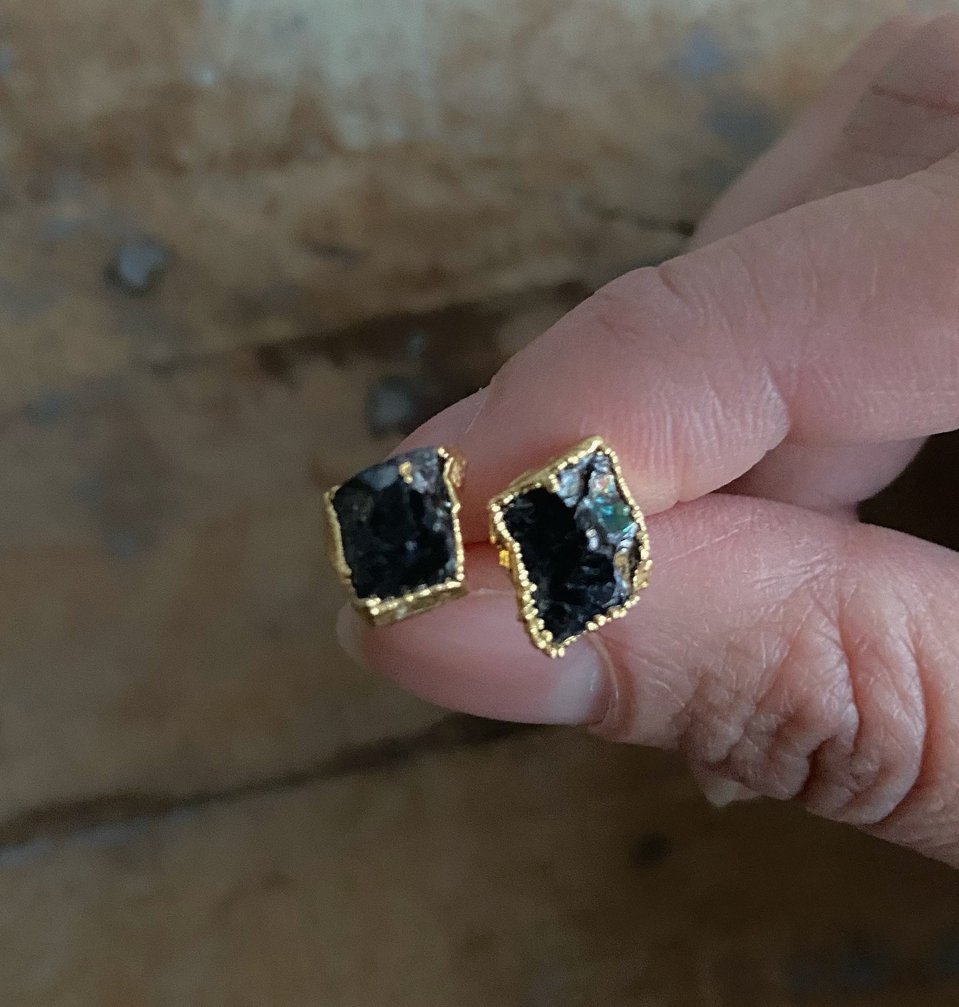 Elite Noble Shungite Stud Earrings