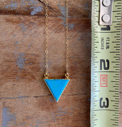 Turquoise Triangle Necklace