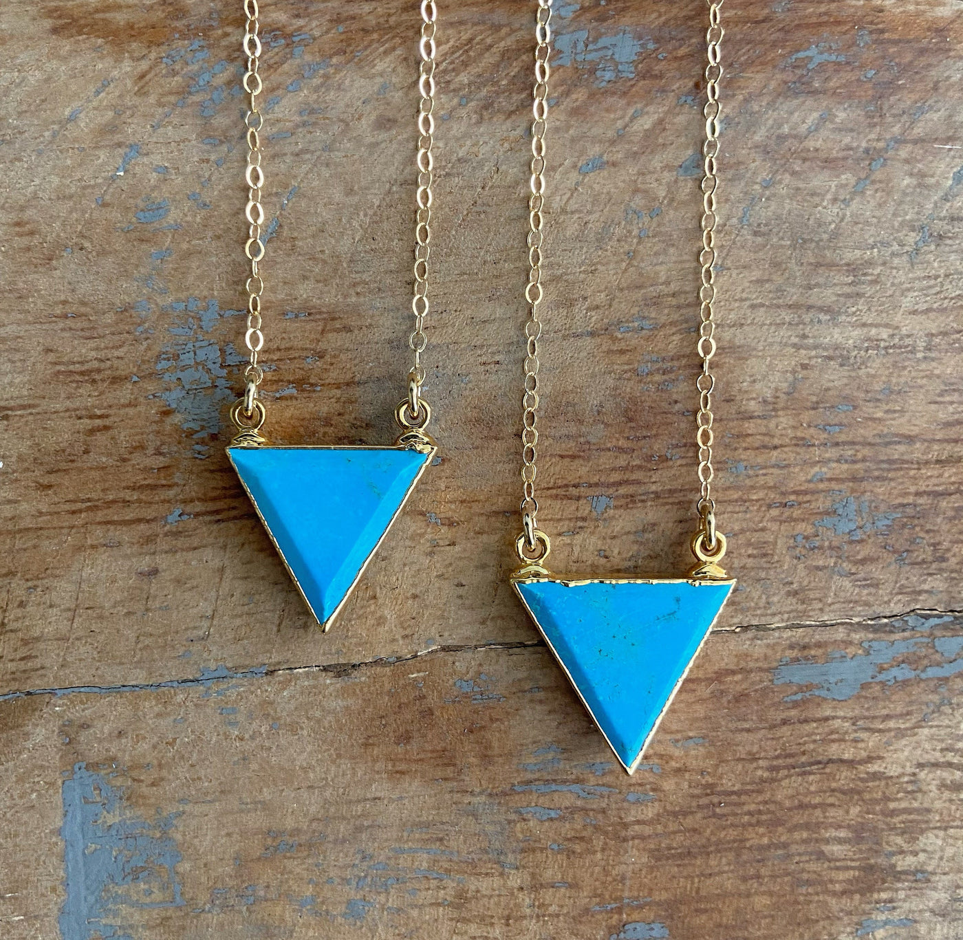 Turquoise Triangle Necklace