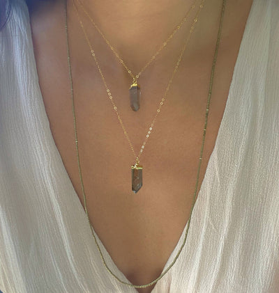 Smoky Quartz Point Necklace