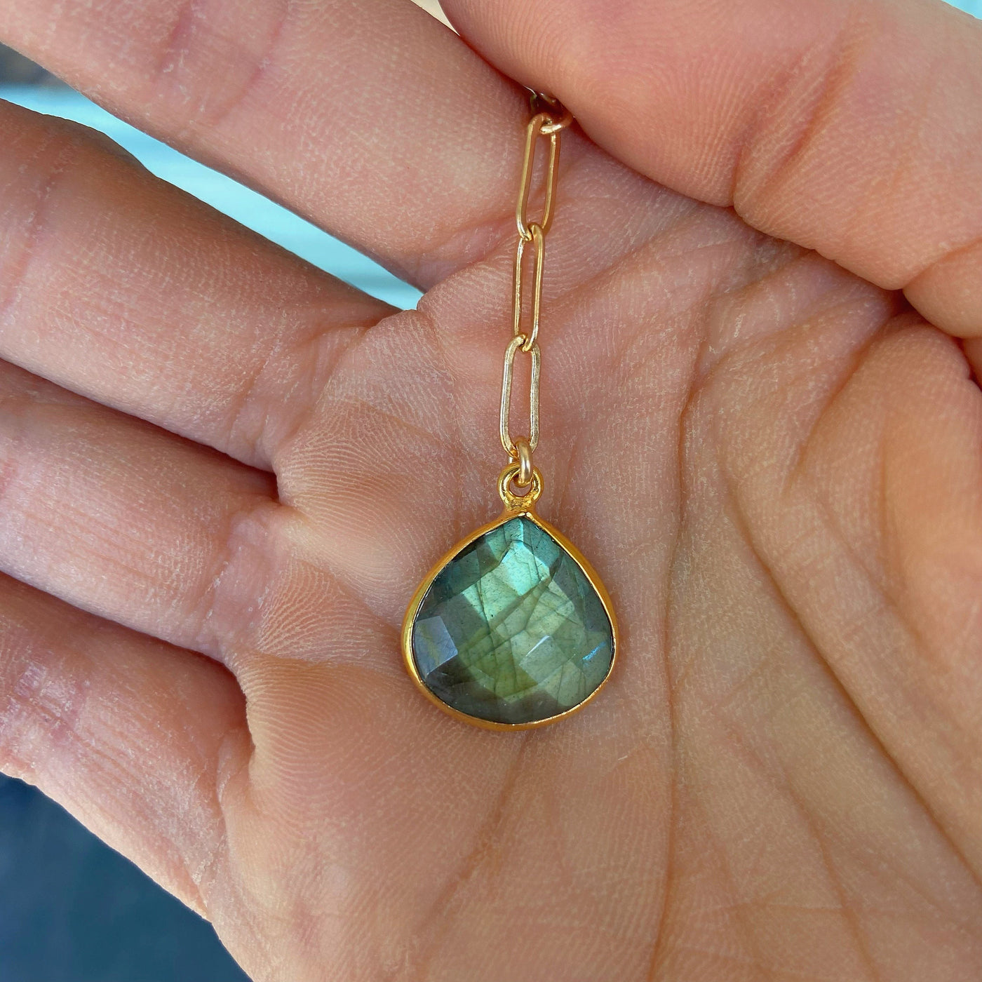 Labradorite Lariat Necklace