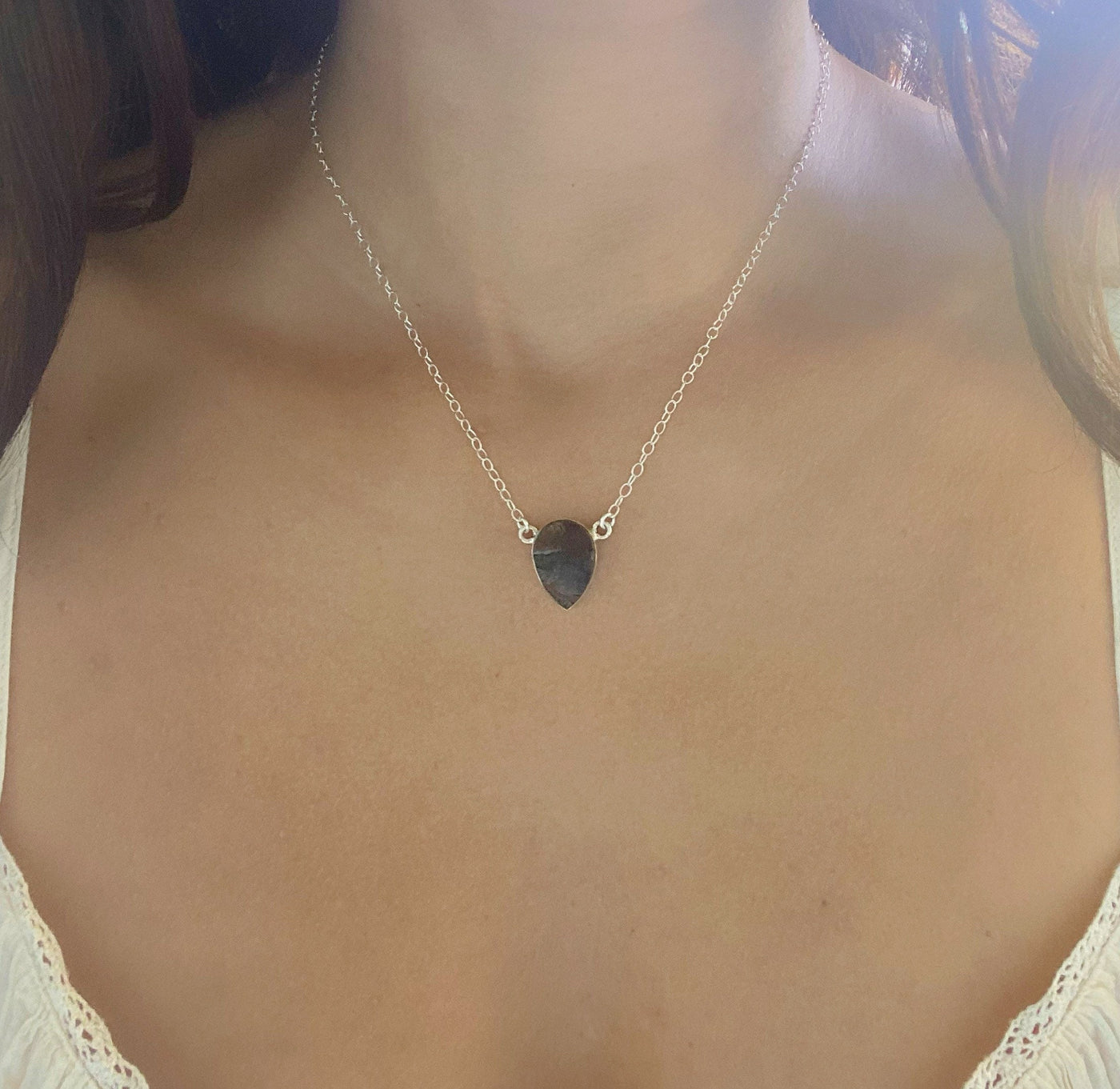 Sterling Silver Elite Noble Shungite Necklace