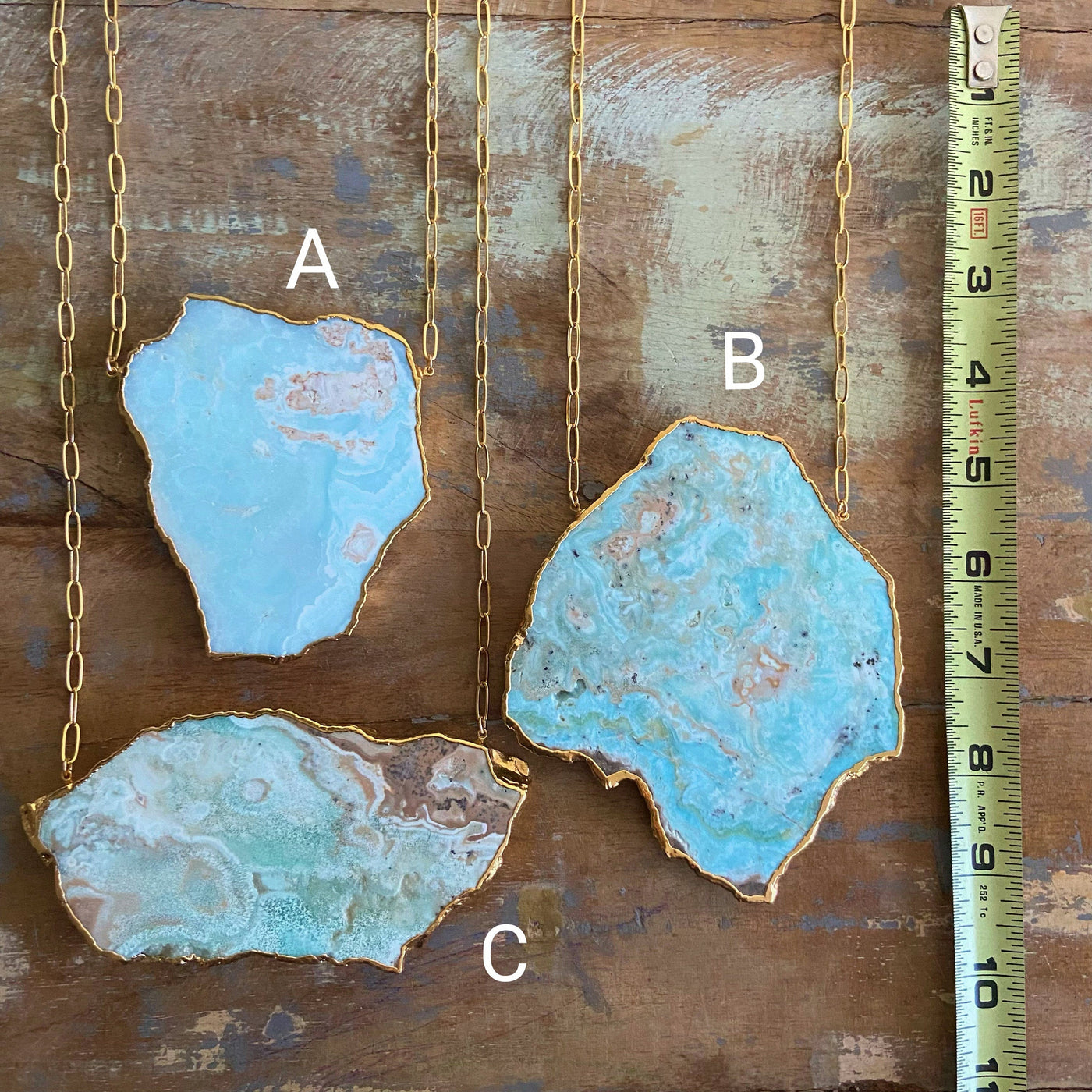 Caribbean Blue Calcite Necklaces