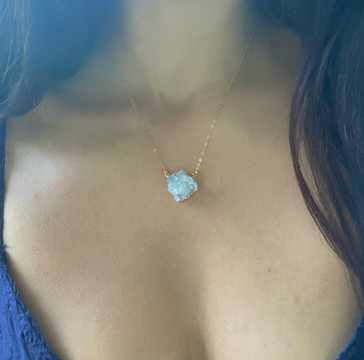 Clear Quartz Cluster Necklace