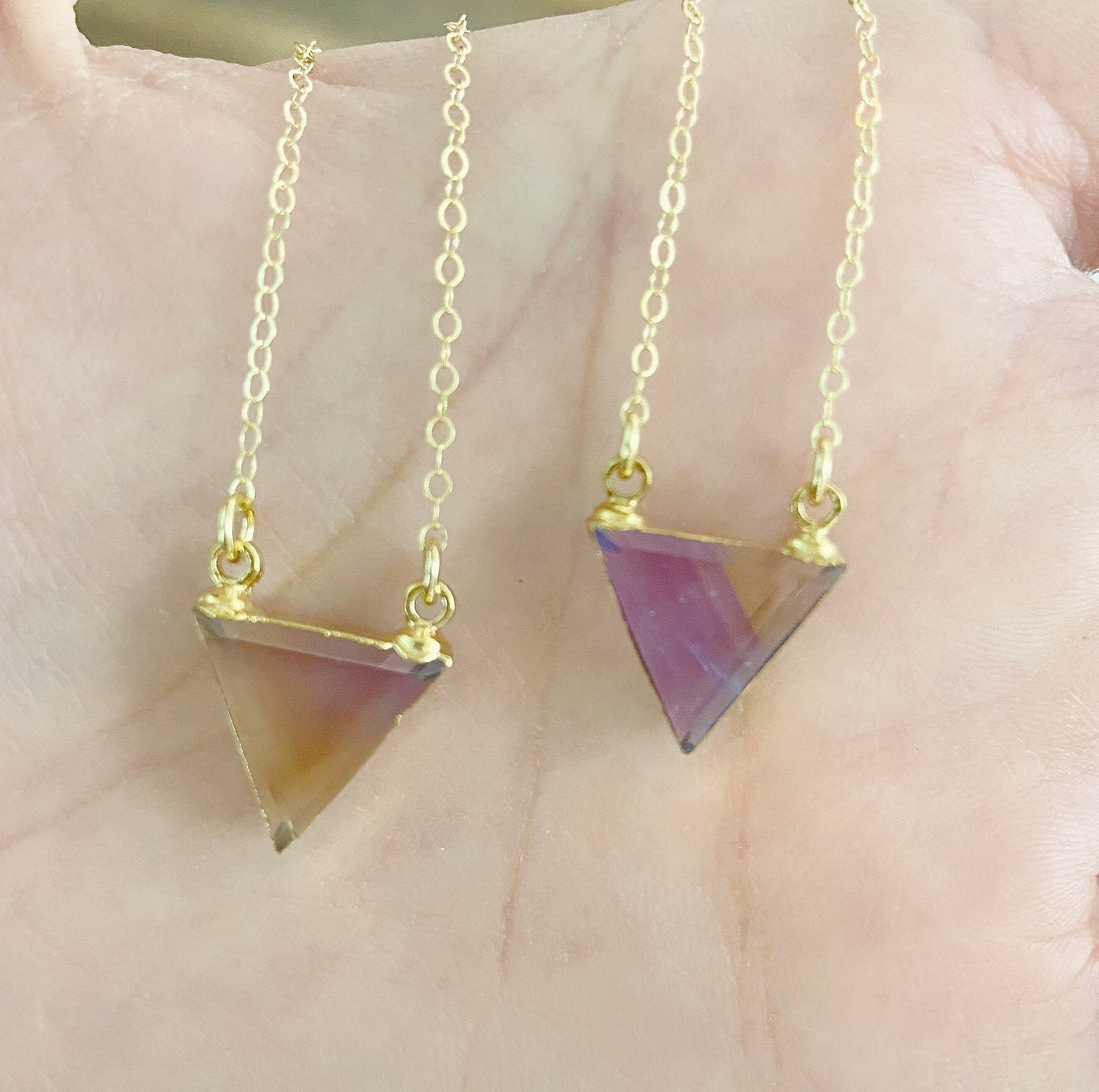 Ametrine Triangle Necklace