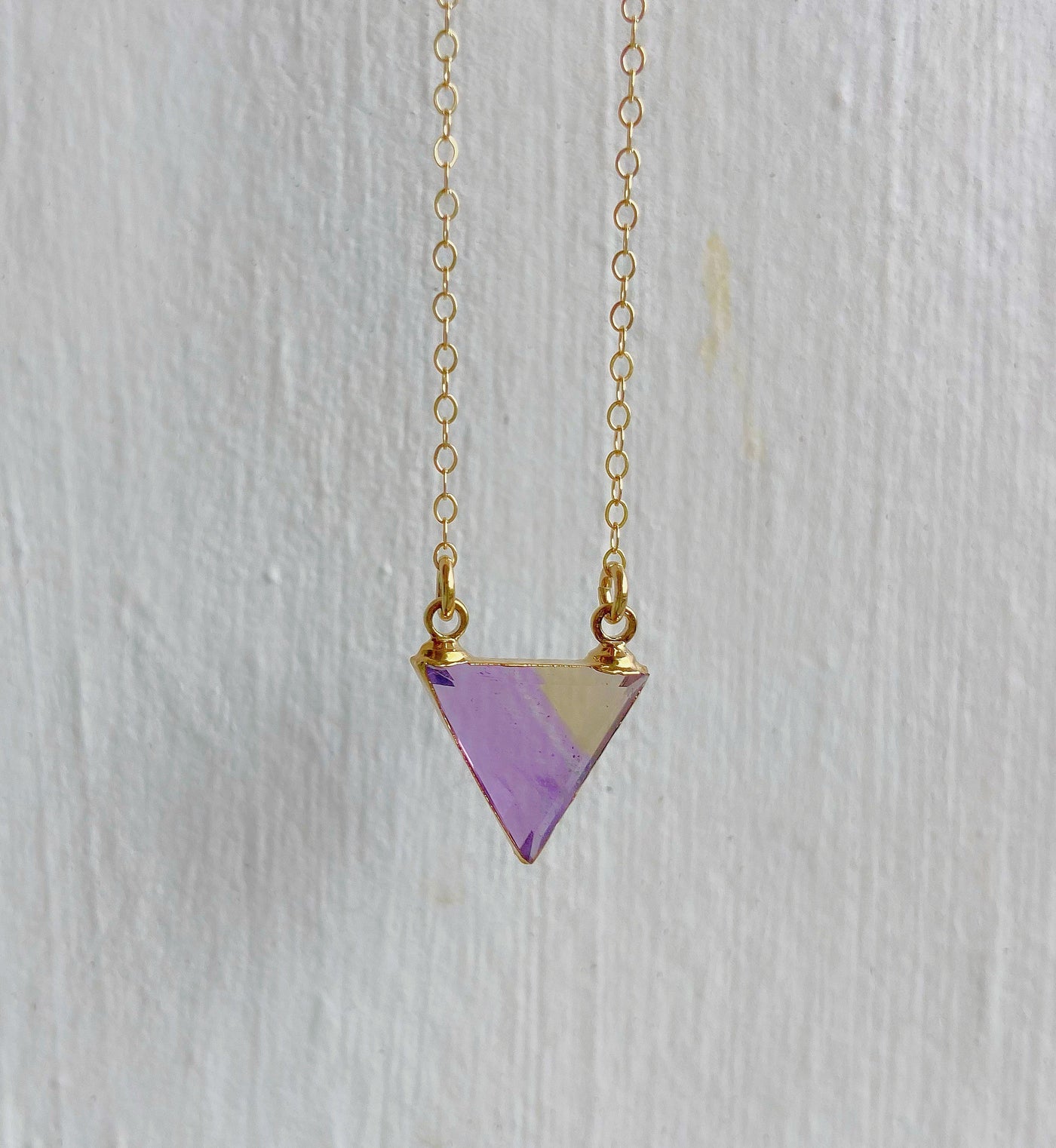 Ametrine Triangle Necklace