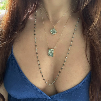 Pyrite Cluster Necklace