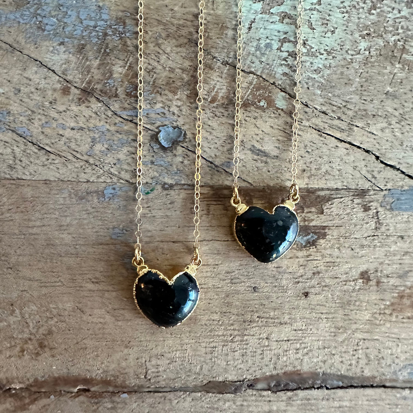 Black Tourmaline Heart Necklace