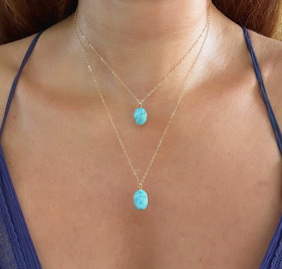 Larimar Oval Necklace