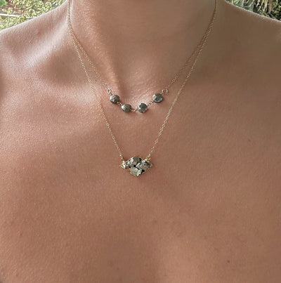 Pyrite Cluster Necklace