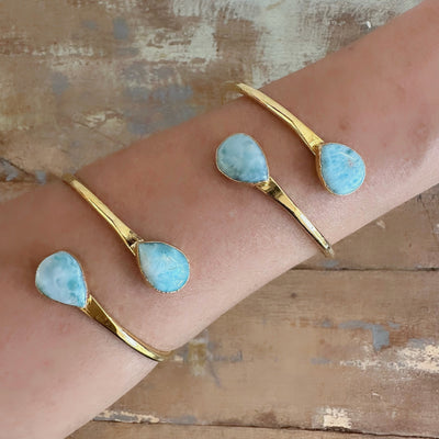 Larimar Cuff Bracelet