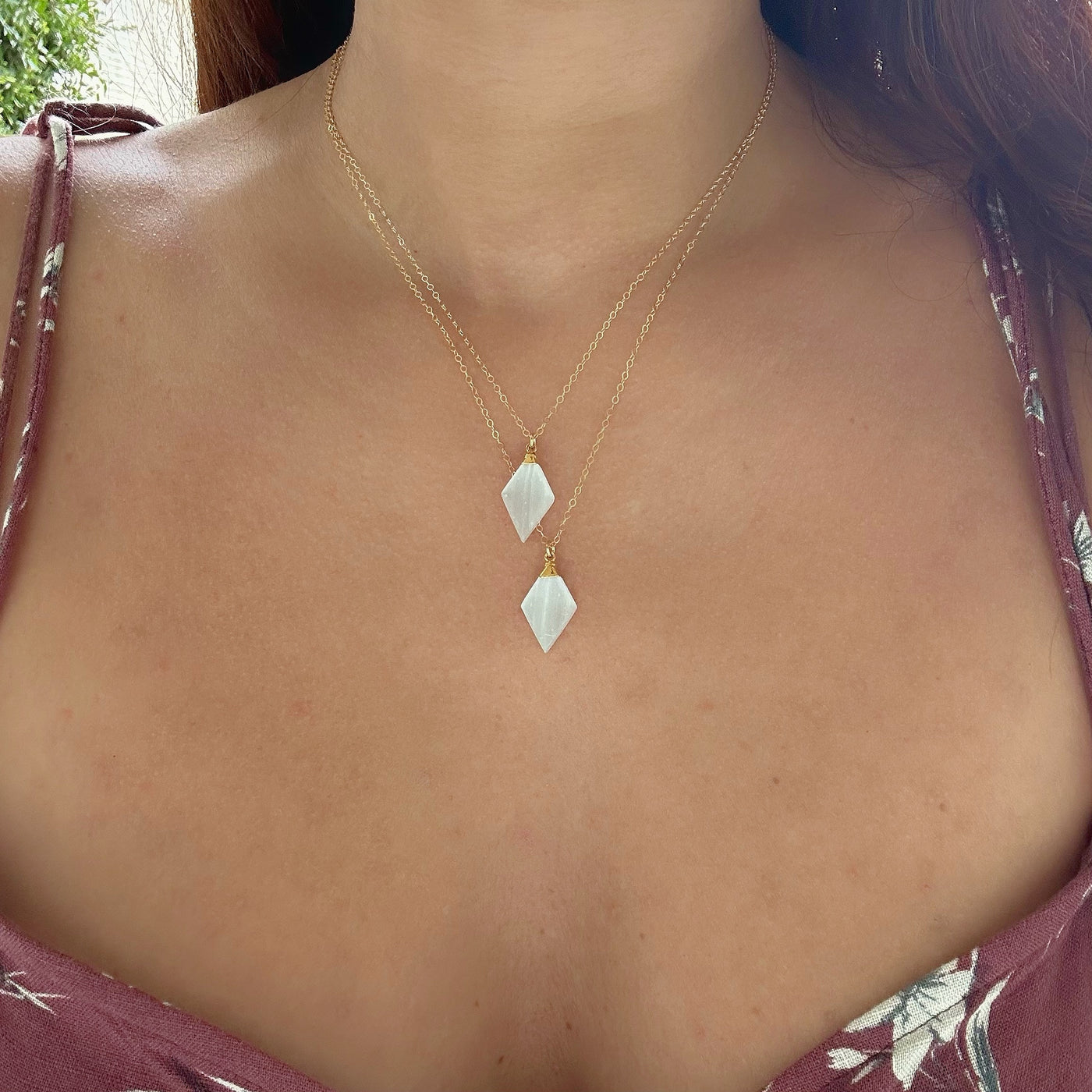 Selenite Necklace