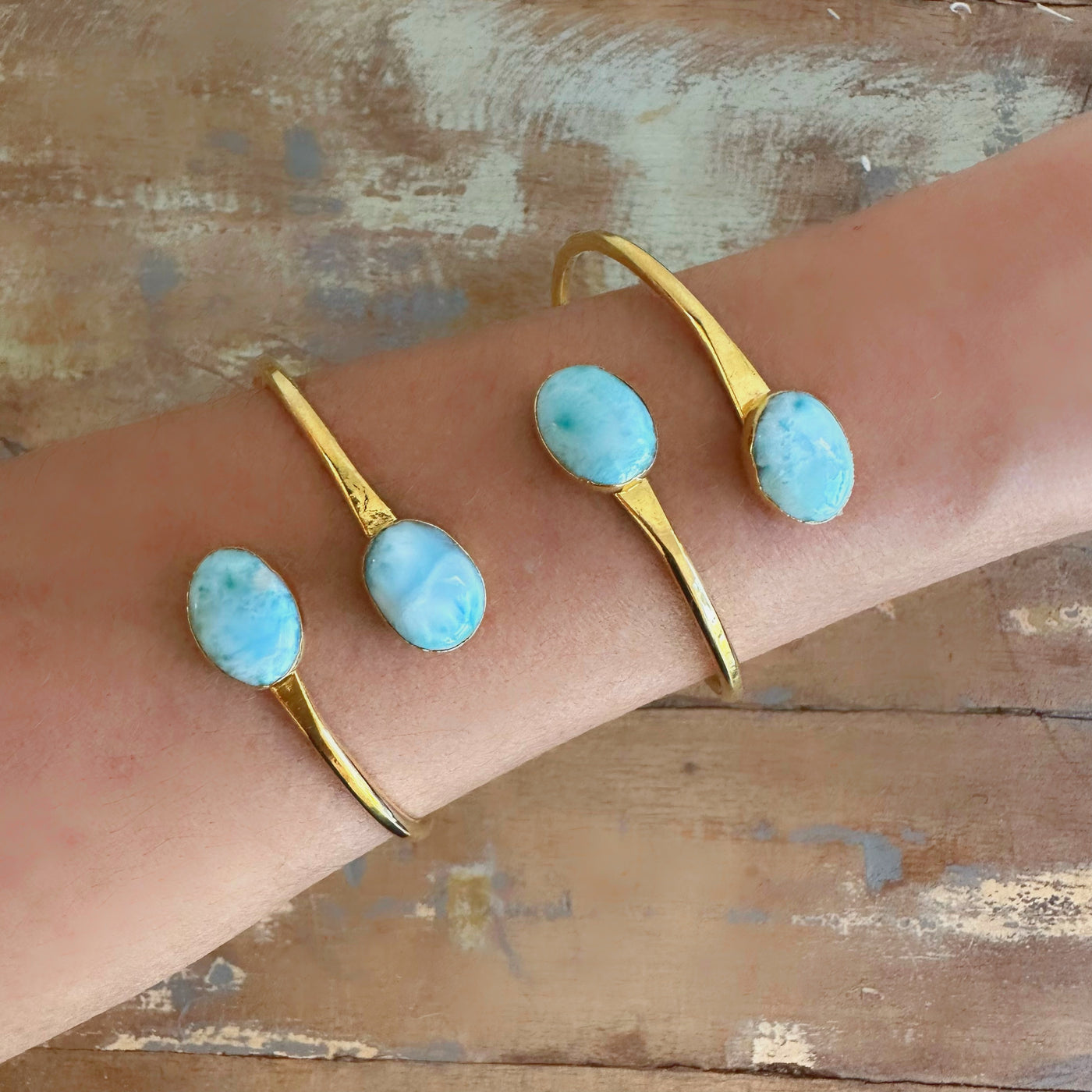 Larimar Cuff Bracelet