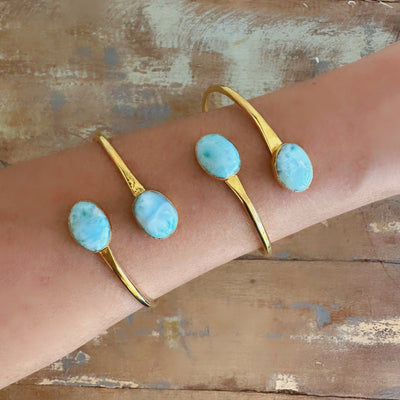 Larimar Cuff Bracelet