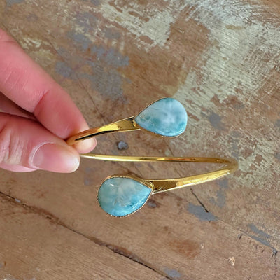 Larimar Cuff Bracelet