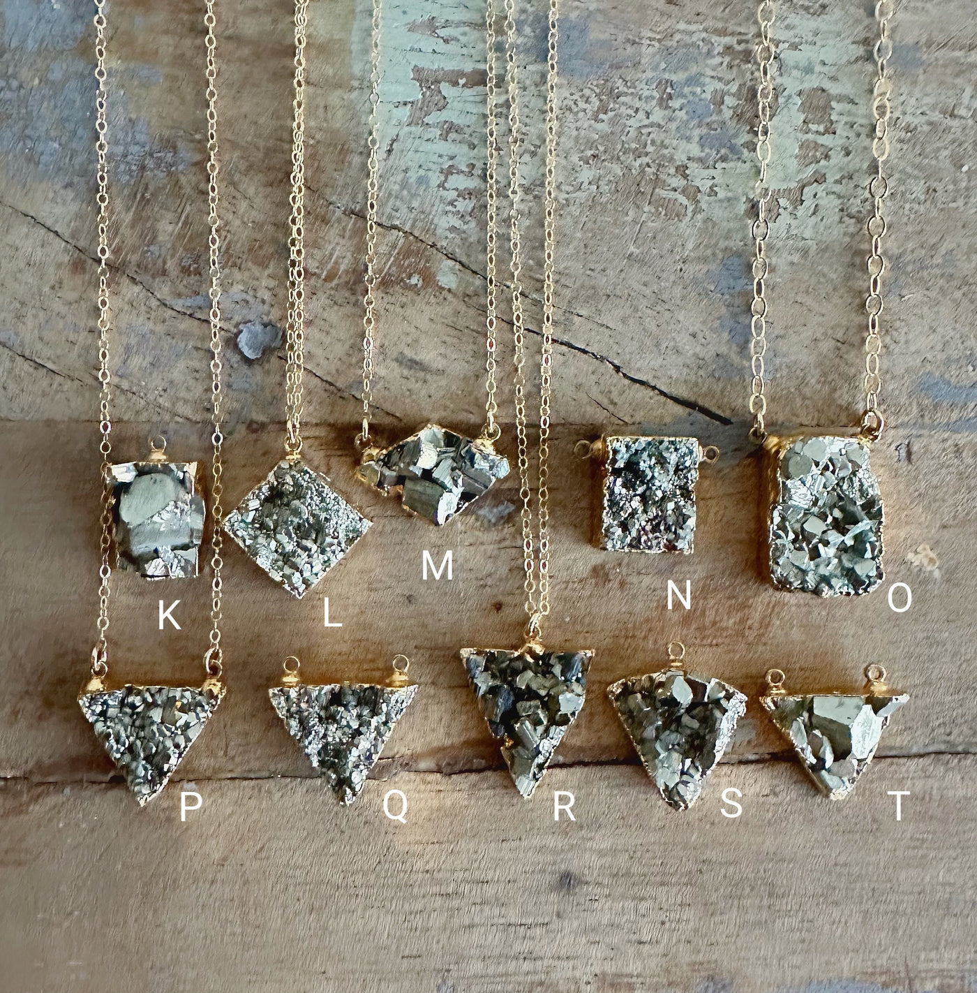 Pyrite Cluster Necklace